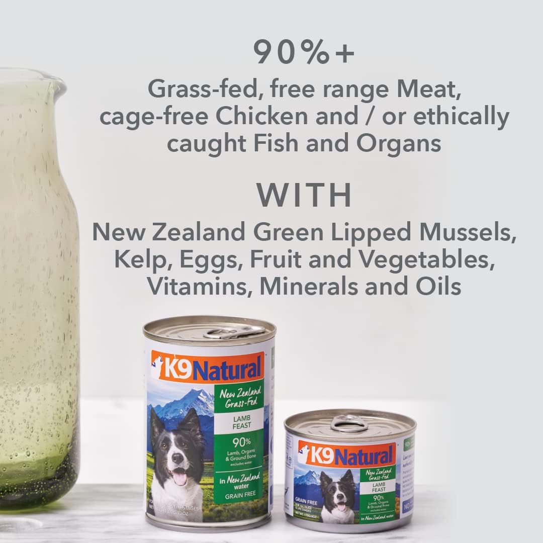 K9 Natural Alimento enlatado para perros sin BPA y sin gelatina, pollo, 6 onzas, paquete de 12