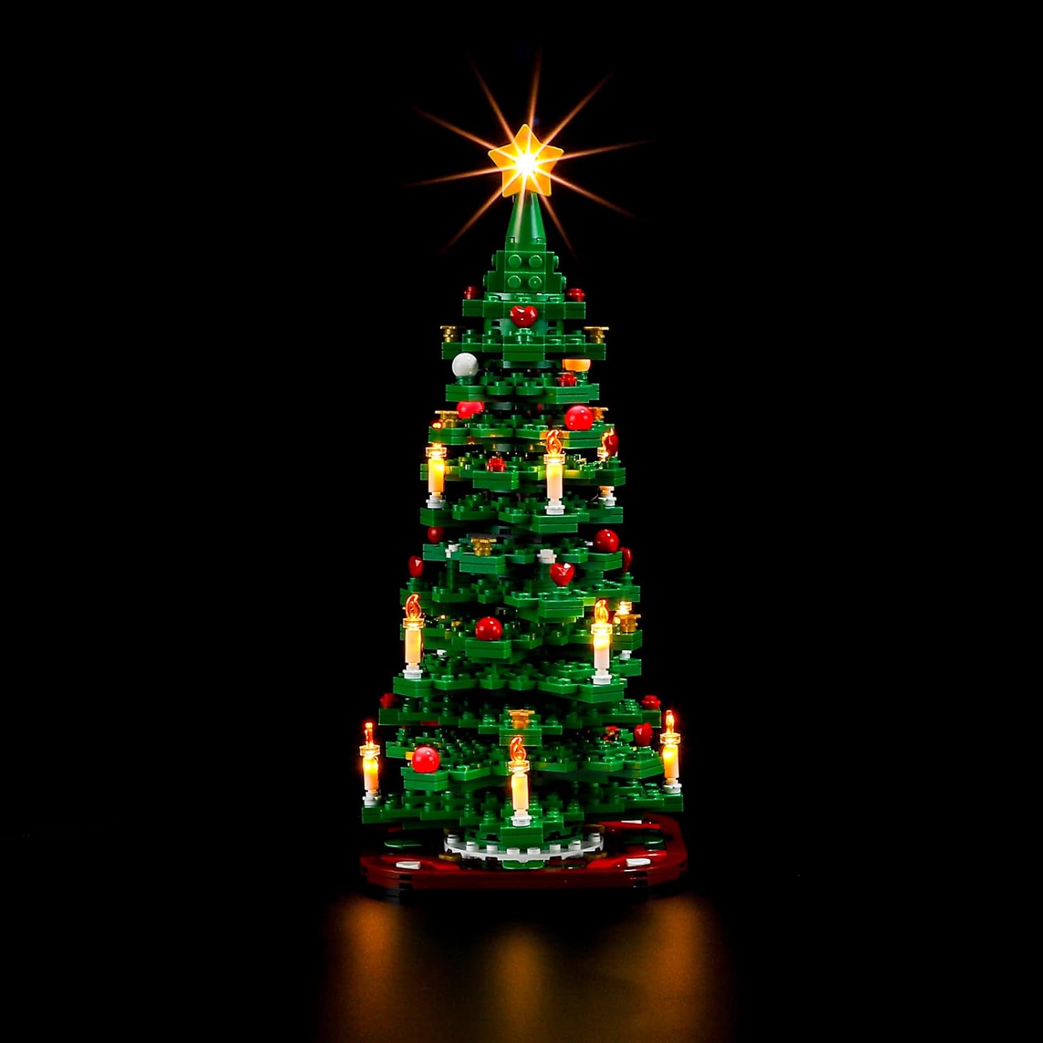 BRIKSMAX Kit de iluminación LED para árbol de Navidad LEGO-40573, compatible con el modelo de bloques de construcción de Lego, no incluye el juego