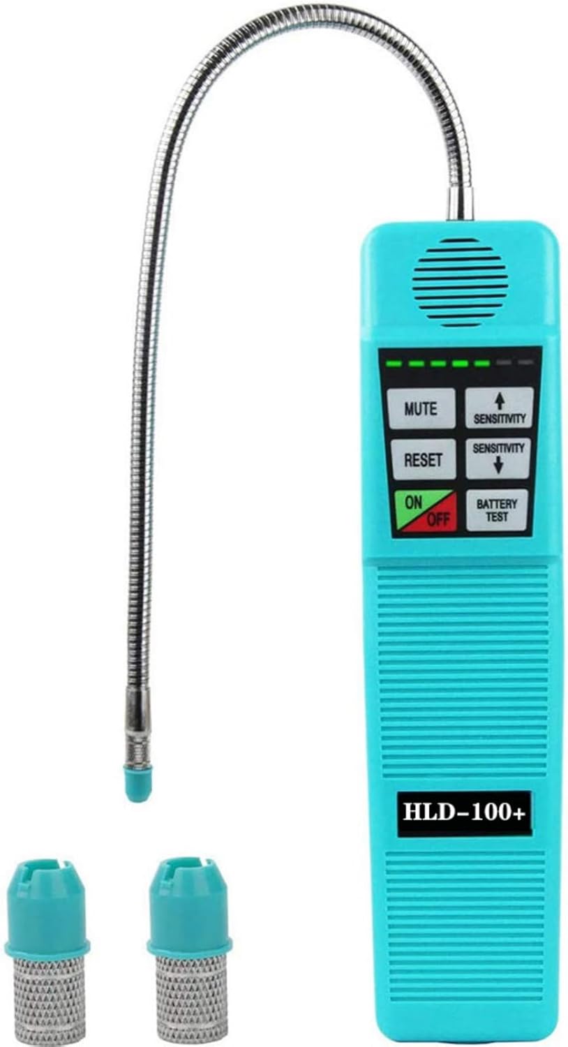 Detector de fugas de gas refrigerante, detector de fugas de halógeno Detector de fugas de freón HVAC R22 R410a R134a R290 R600a R1234yf CFCs HCFCs