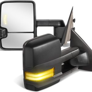 Switchback – Espejos de remolque compatibles con Chevy Silverado y GMC Sierra 2014-2018, espejo de remolque de ajuste de potencia, telescopio Switchback – Espejos de remolque compatibles con Chevy Silverado y GMC Sierra 2014-2018, espejo de remolque de ajuste de potencia, telescopio