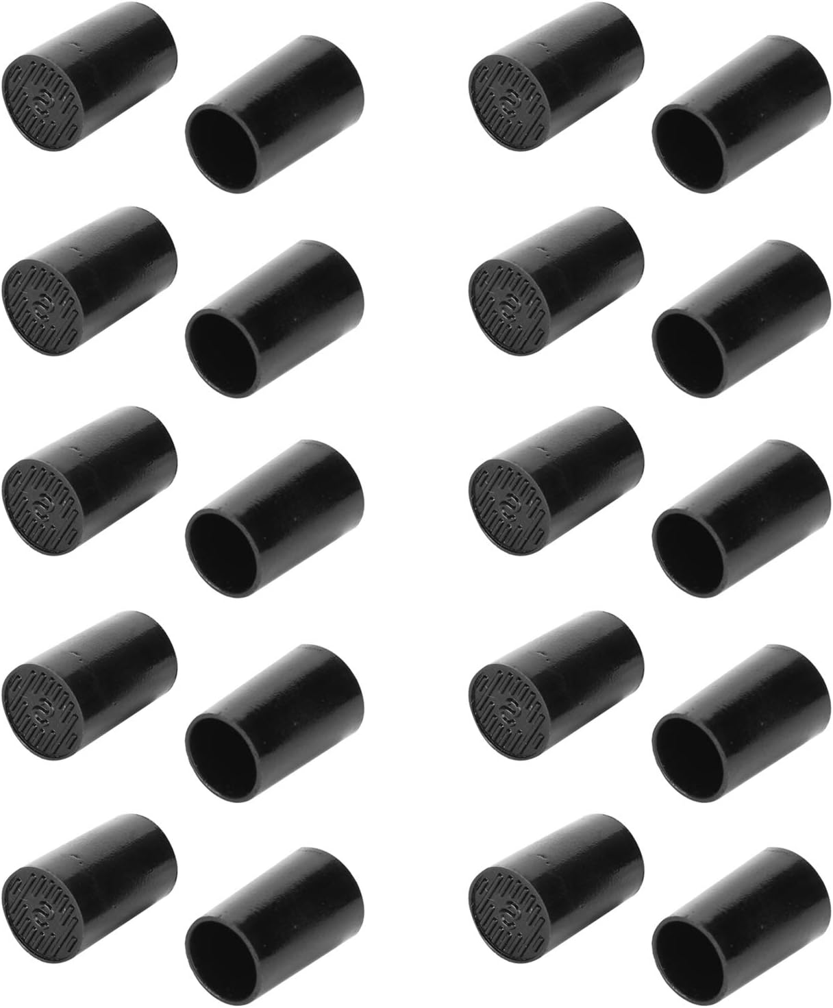 Puntas rápidas para el talón, color negro con una capa extra de poliuretano para reparar el talón, 10 pares de fiestas antideslizantes para