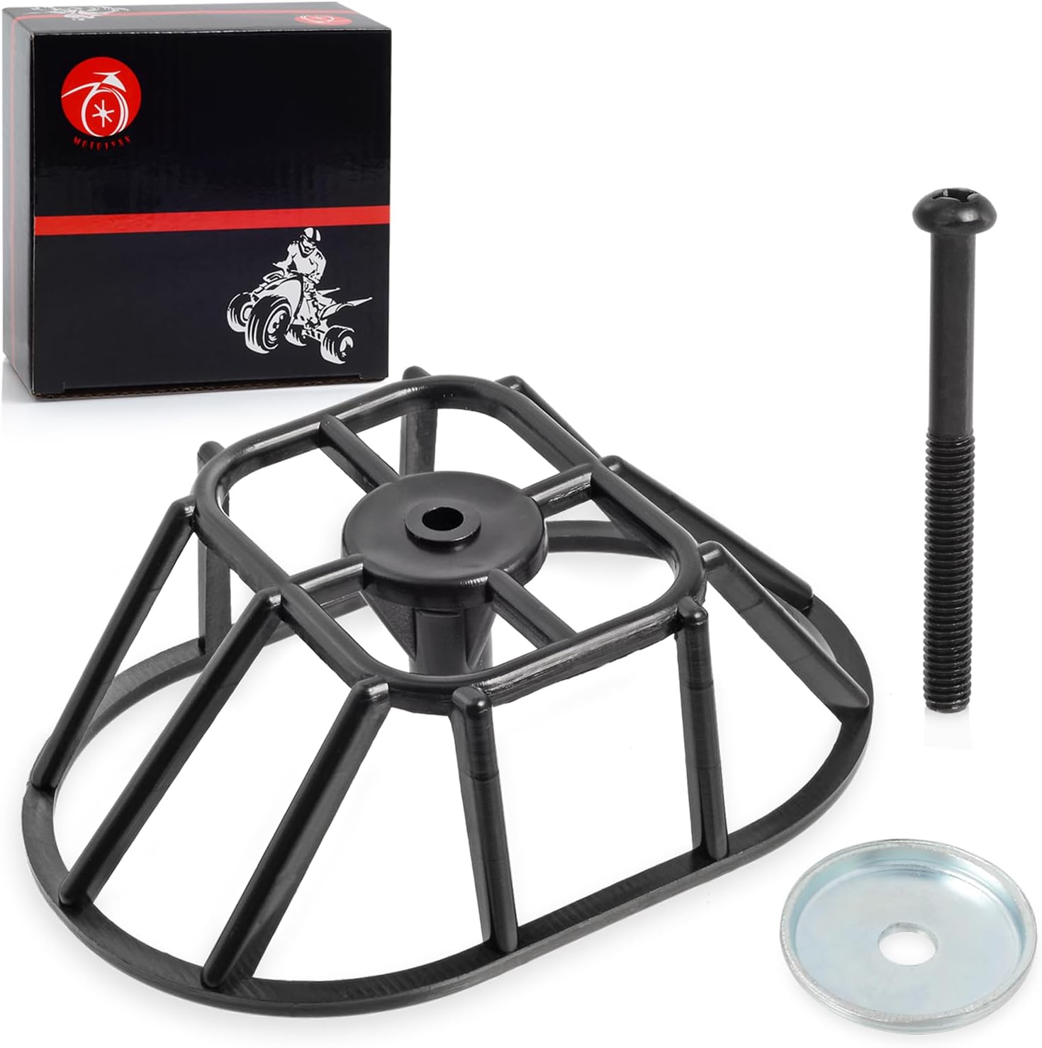 Soporte de jaula de filtro de aire cesta de admisión con kit de tornillos para Yamaha Blaster 200 Grizzly 125 Breeze 125 YFA1 Raptor 125 250