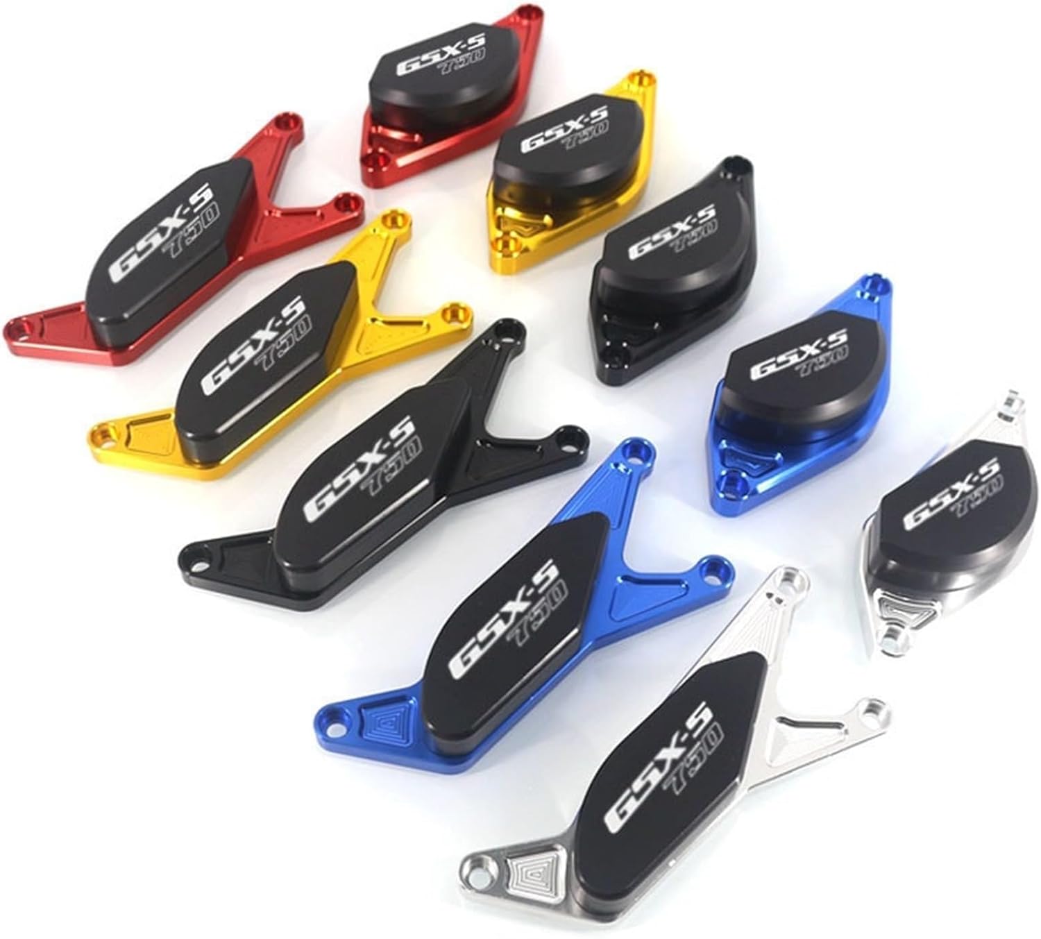 Para Suzuki GSX-S750 GSXS750 GSXS 750 GSX S750 2015-2020 2019 2018 motocicleta CNC estator caso protector protector deslizante caída (color  azul)