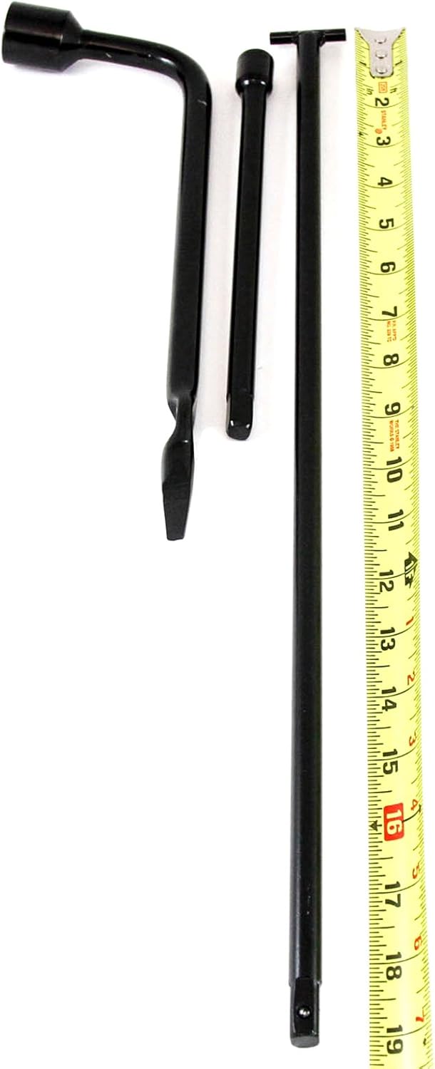 Red Hound Auto 2005-2019 compatible con Nissan Frontier Lug Wrench Kit de repuesto de herramienta de neumático para gato de repuesto
