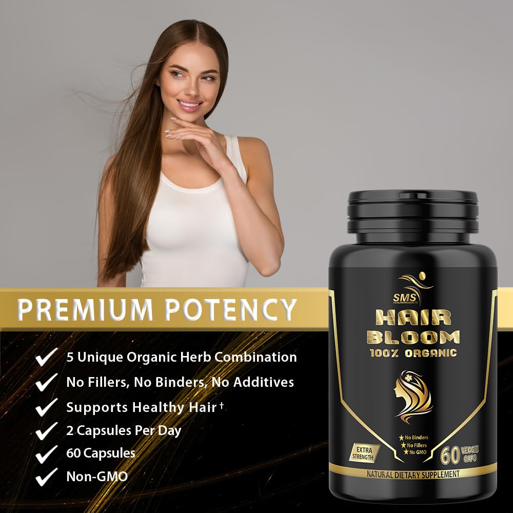 Pastillas para el crecimiento del cabello, suplemento de floración del cabello para cabello más grueso y completo, apoya el cabello saludable, cuero