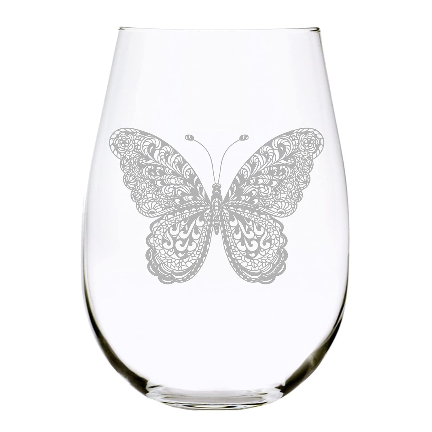 Butterfly Stemless wine glass, 17 oz. (B2)