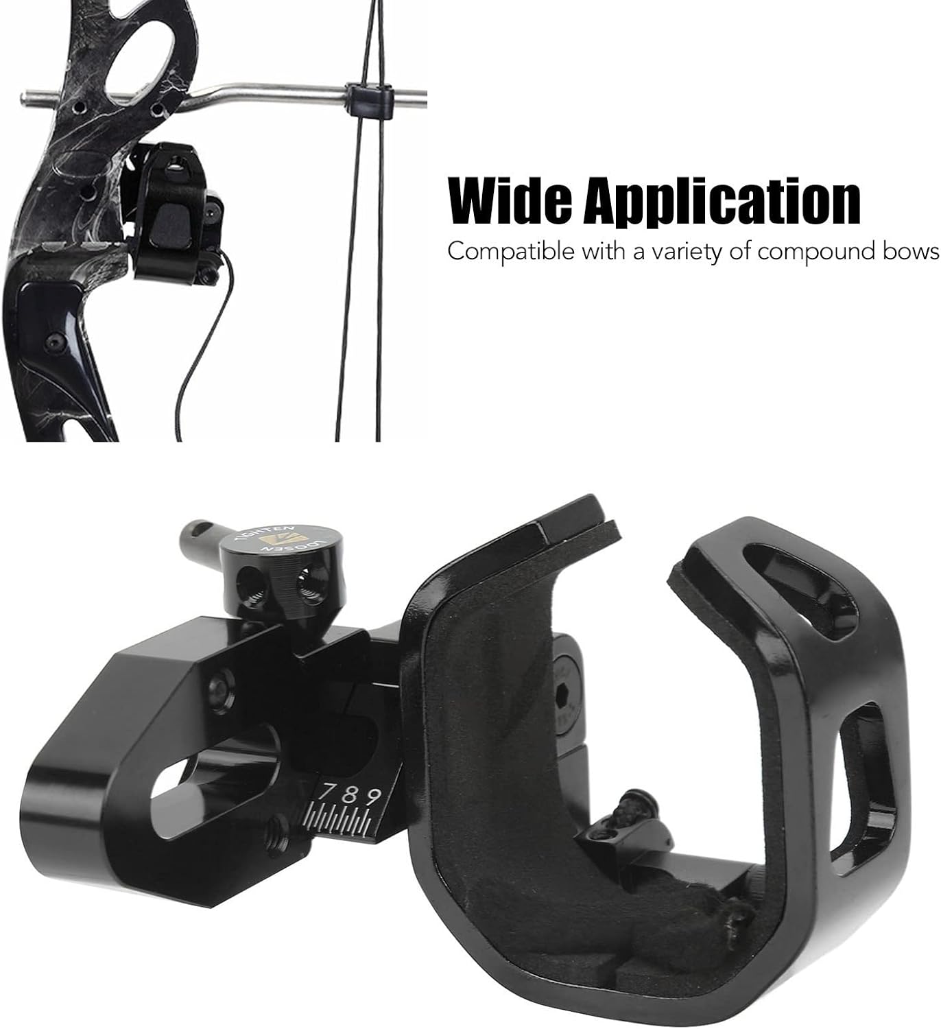Jeanoko Smackdown Click Rest, Clear Scale Smackdown Lockup Click Arrow Rest – Accesorio de tiro con arco para campo de tiro con arco