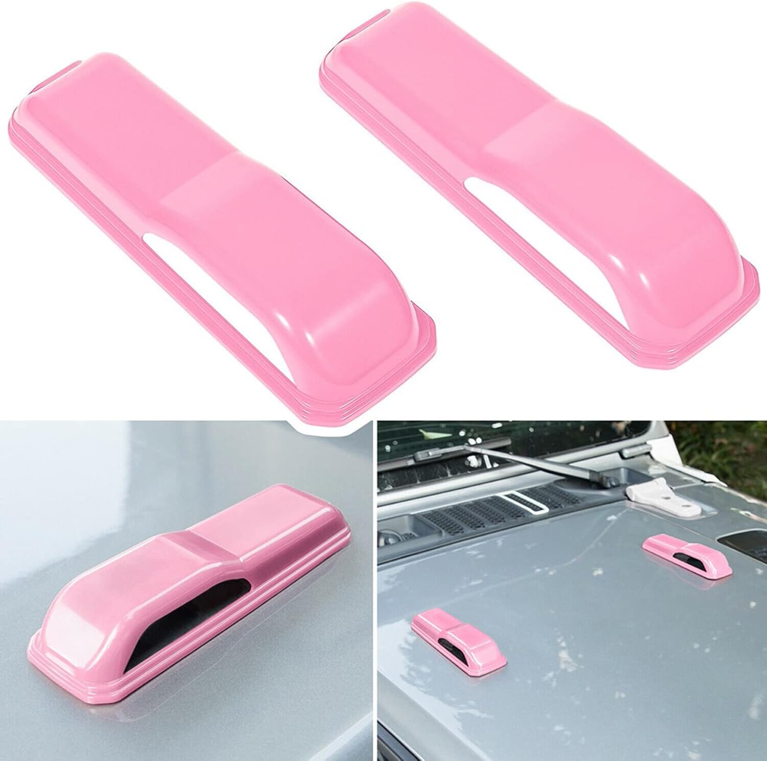 Cubierta de bisagra del capó del motor, accesorios de decoración externa para Jeep 2018-2021 WrangIer J-LU J-L Sport Sahara Freedom Rubicon