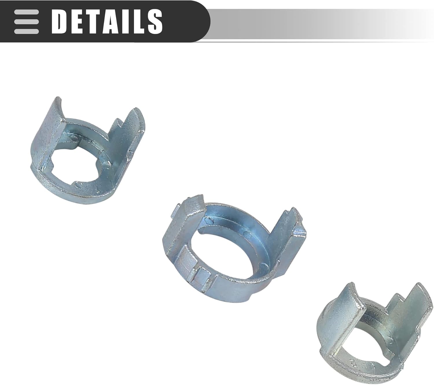 Motoforti Kit de reparación de cerradura de puerta, cilindro de cerradura de puerta, kit de reparación, para BMW X3 2004-2010, metal, tono plateado