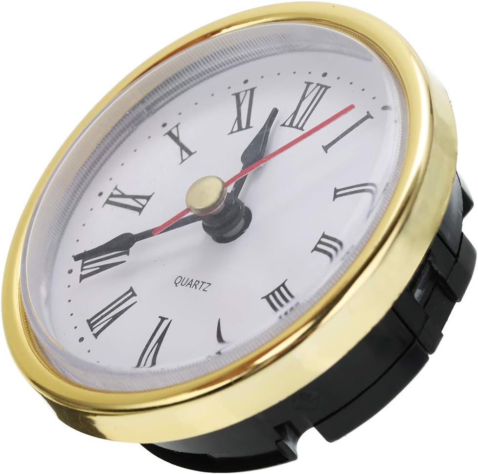 Bonlting Reloj clásico Craft Movimiento de cuarzo 2-12 (2.559 in) Relojes redondos Cabeza Insertar Número romano