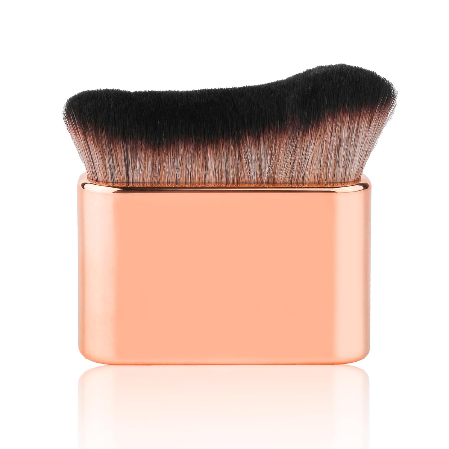 Cepillo autobronceador, aplicador de cepillo autobronceador suave, cepillo de bronceado portátil, brochas de maquillaje corporal (oro rosa)