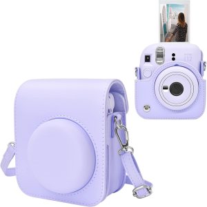 MUZIRI KINOKOO Funda protectora para Fuji Instax Mini 12, funda protectora para Fujifilm Instax Mini 12 bolsa de transporte de color sólido Bolsa de MUZIRI KINOKOO Funda protectora para Fuji Instax Mini 12, funda protectora para Fujifilm Instax Mini 12 bolsa de transporte de color sólido Bolsa de