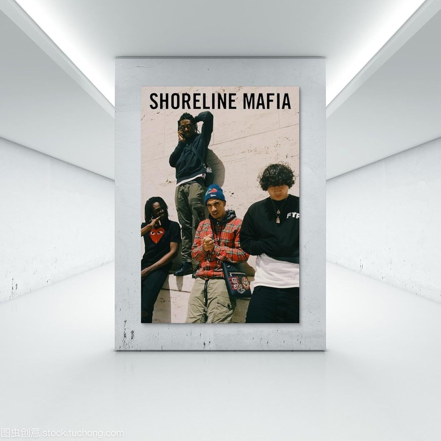 RJETZMU Shoreline – Póster de mafia en lienzo para pared de dormitorio, estética, sala de estar, decoración del hogar, 16 x 24 pulgadas (15.7 x 23.6