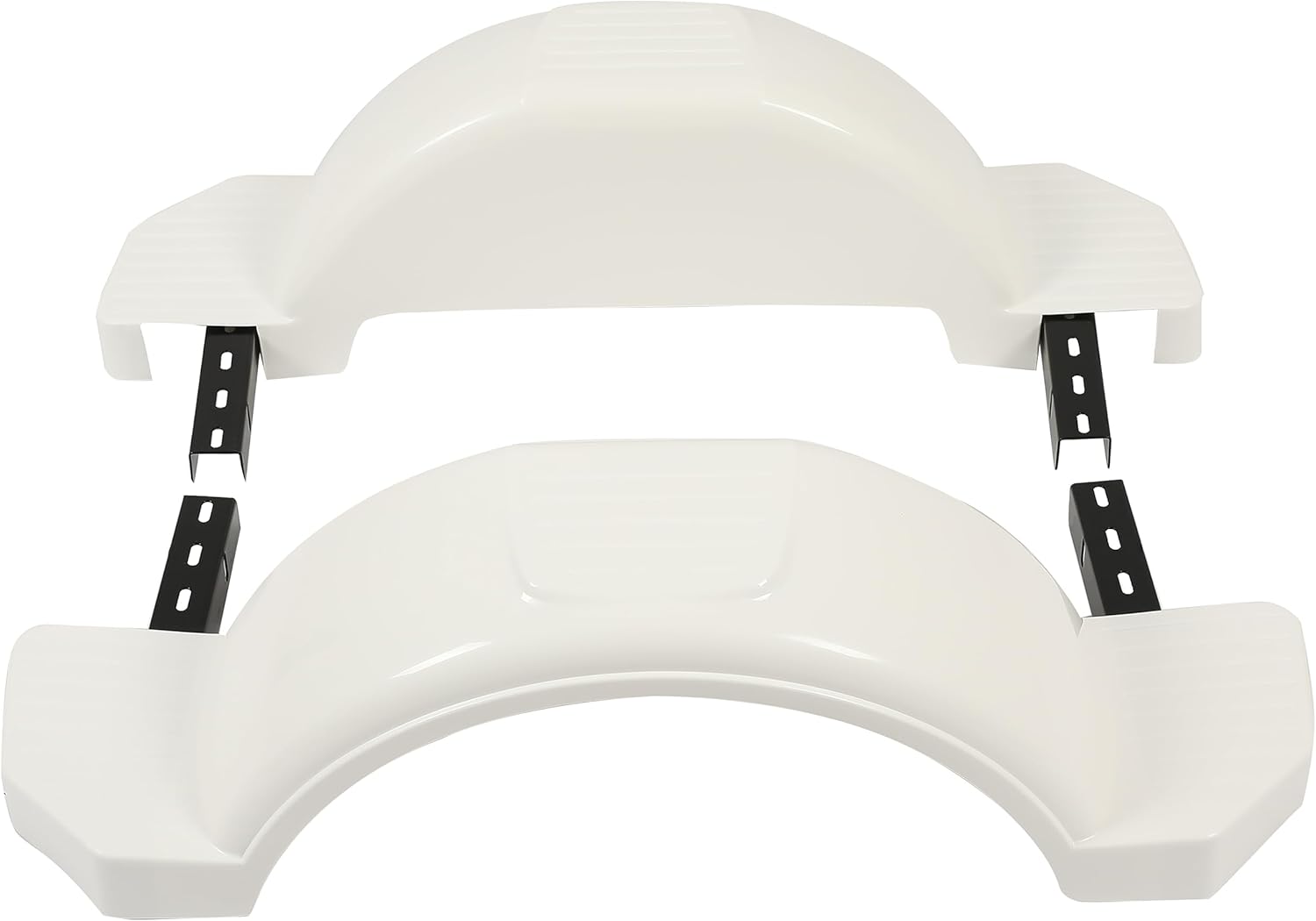 ECOTRIC – 2 guardabarros de un eje único para utilización en remolques de 13 pulgadas y con ruedas y faldón, que es apto para uso en Fulton