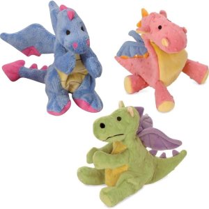 GoDog Dragones con tecnología Chew Guard – Juguetes chirriantes para perros 1 bígaro multicolor, 1 coral multicolor y 1 dragón bebé lima GoDog Dragones con tecnología Chew Guard – Juguetes chirriantes para perros 1 bígaro multicolor, 1 coral multicolor y 1 dragón bebé lima