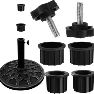 6 piezas de repuesto para base de paraguas, piezas de repuesto para base de sombrilla de patio, cubierta de enchufe para anillo de agujero de 6 piezas de repuesto para base de paraguas, piezas de repuesto para base de sombrilla de patio, cubierta de enchufe para anillo de agujero de