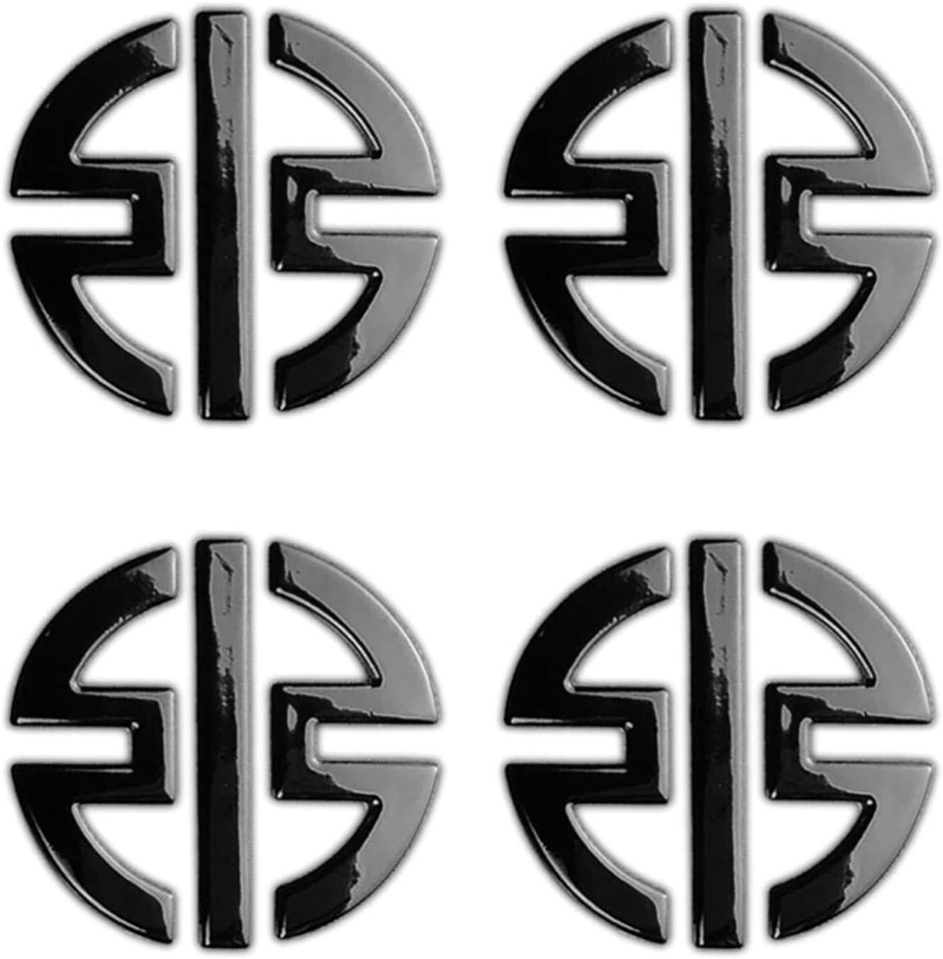 Calcomanías 3D con logotipo de motocicleta, paquete de 4 calcomanías de carenado, emblema de tanque para Kawasaki Ninja H2R Z250 Z300 Z400 Z650 Z800