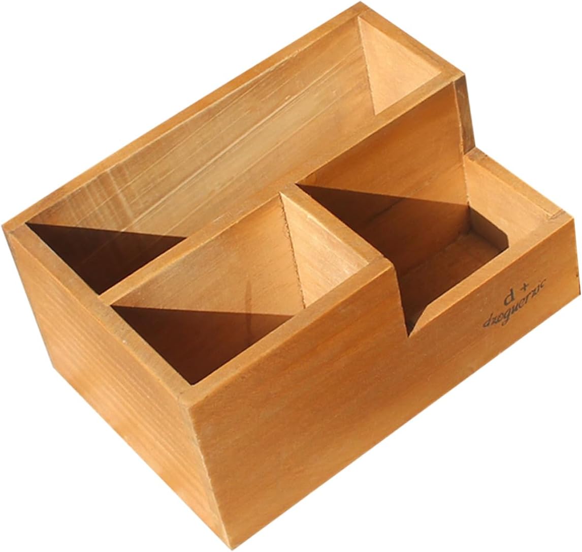 Yardwe 2 Pcs 3 Wood Desk Wooden Trinket Case Wooden Flower Pot Home Plant Container Garden Succulent Planter Jewelry Dresser Case Decorative Plants