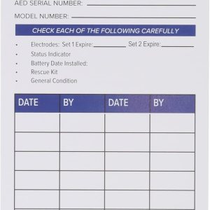 American Hospital Supply Tarjetas de preparación para AED Paquete de 15 tarjetas cada una – Tarjeta de inspección AED para crear listas de American Hospital Supply Tarjetas de preparación para AED Paquete de 15 tarjetas cada una – Tarjeta de inspección AED para crear listas de