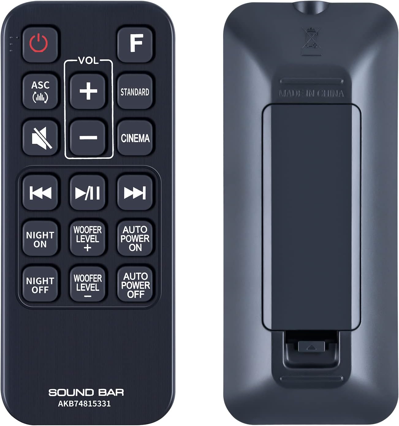 AKB74815331 Barra de sonido de repuesto de control remoto compatible con LG Soundbar Stereo System SH2 SH4 SH4D SPH5B-W SPJ4B-W SJ3 SJ4 SHC4 MA5