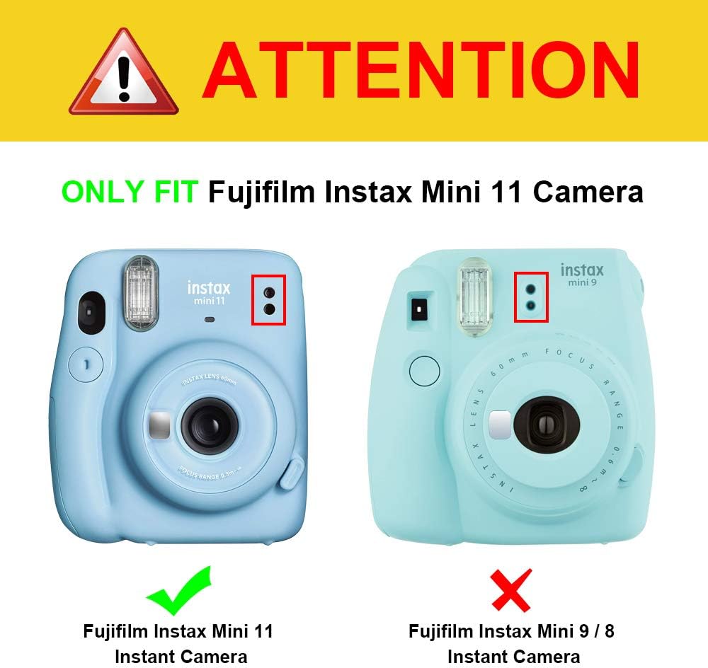 Fintie Protective Case for Fujifilm Instax Mini 11 Instant Camera – Premium Vegan Leather Bag Cover with Removable Adjustable Strap