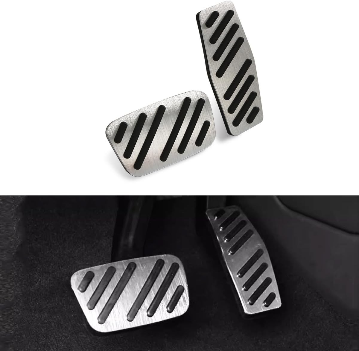 Alfombrilla antideslizante para pedal de acelerador de gas de freno, compatible con Chevrolet Impala Equinox Cruze Cadillac XTS, GMC Acadia Terrain