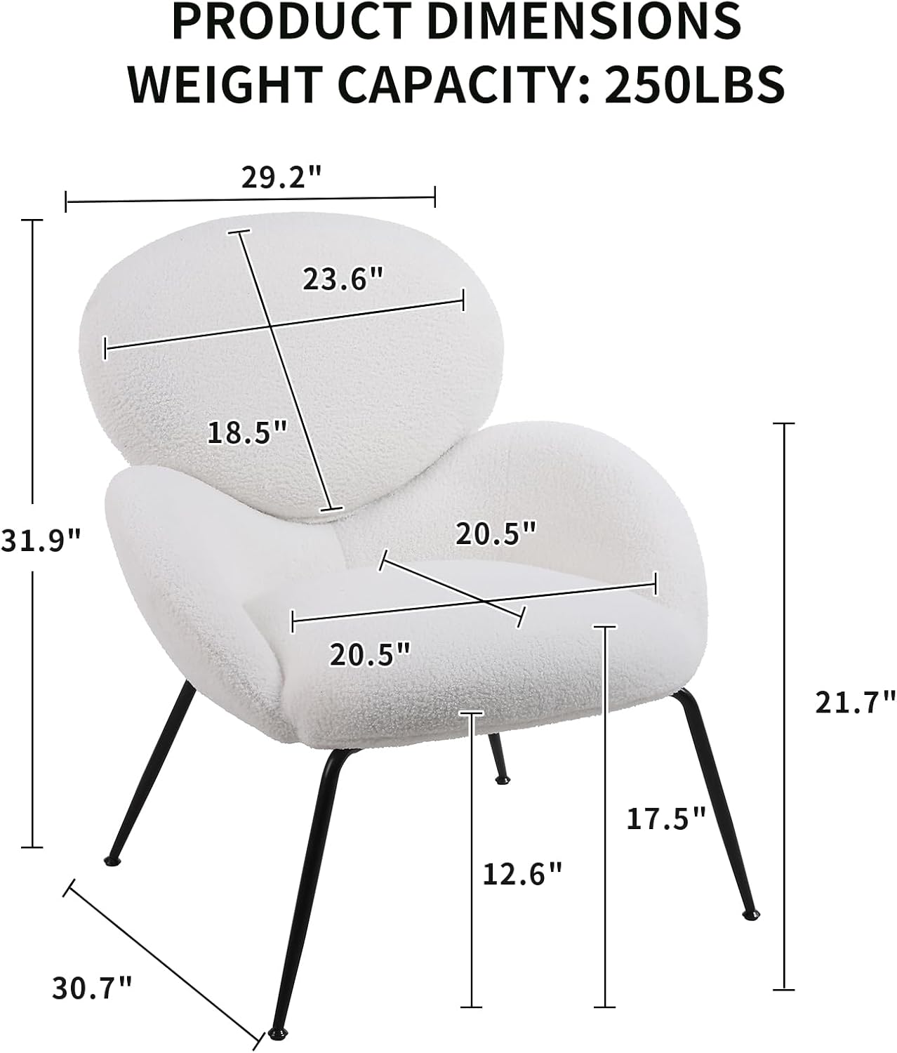 NIOIIKIT Silla decorativa moderna, silla de comedor tapizada con patas de metal negro, cómoda y bonita silla de tocador, sillón individual de ocio