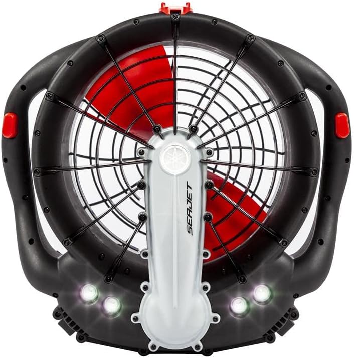 Yamaha Seascooter SeaJet – SeaScooter de buceo submarino, rotor rápido y potente con control de 3 velocidades, compacto y fácil de usar, negrorojo