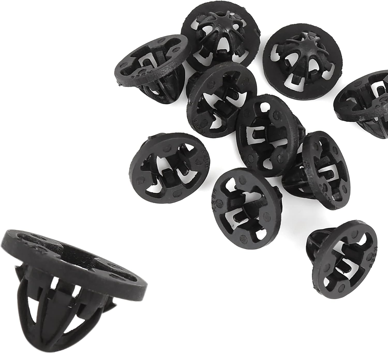 Motoforti Clips de montaje de luz trasera, clips de retención de ojales para Dodge para Ram 1500 2007-2008, plástico, 68084593AA, negro, 10 unidades