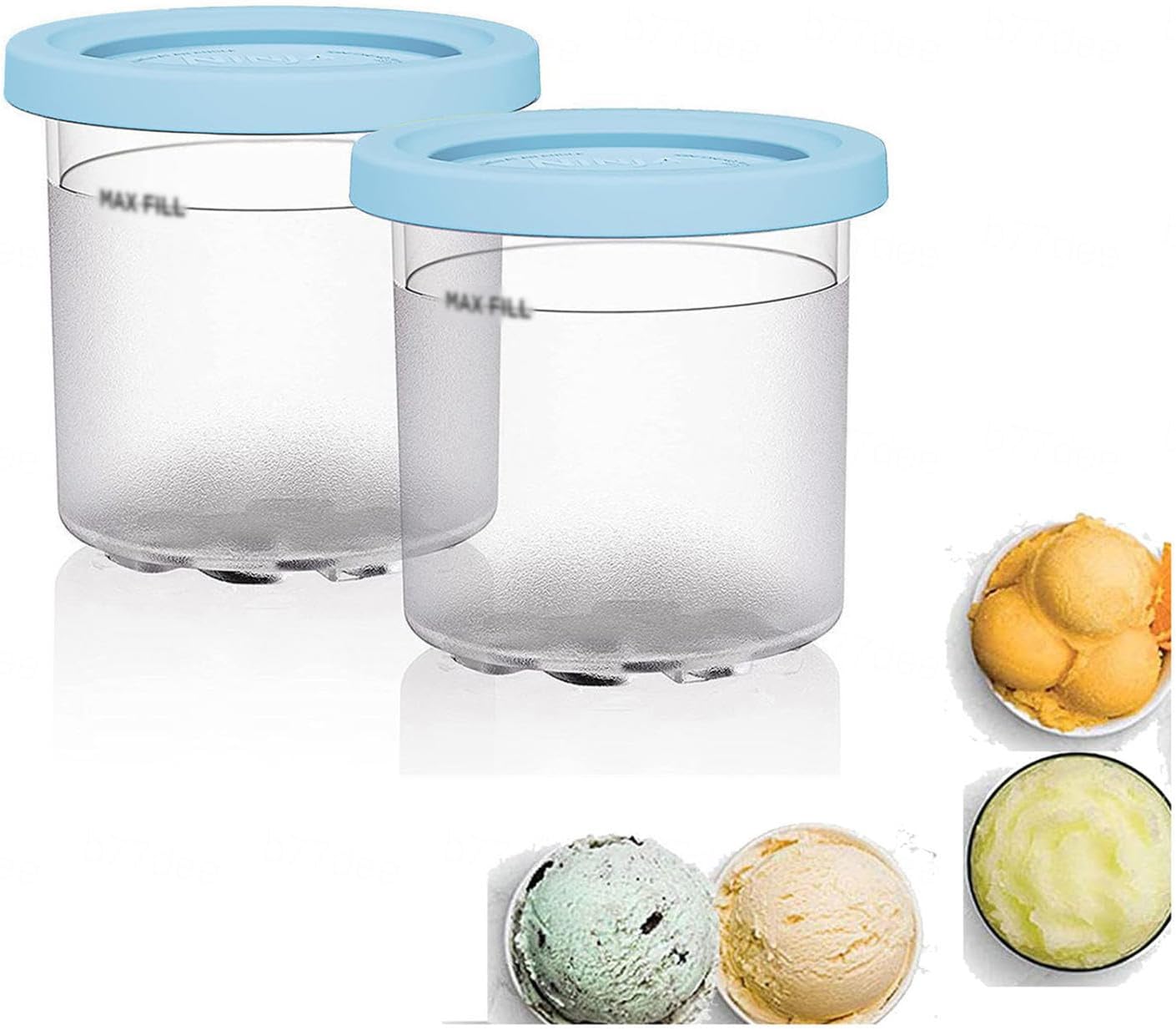 246 pintas Creami Deluxe, para tapas de pintas de crema ninja, recipientes de crema de 16 onzas sin BPA, aptas para lavavajillas para máquina de