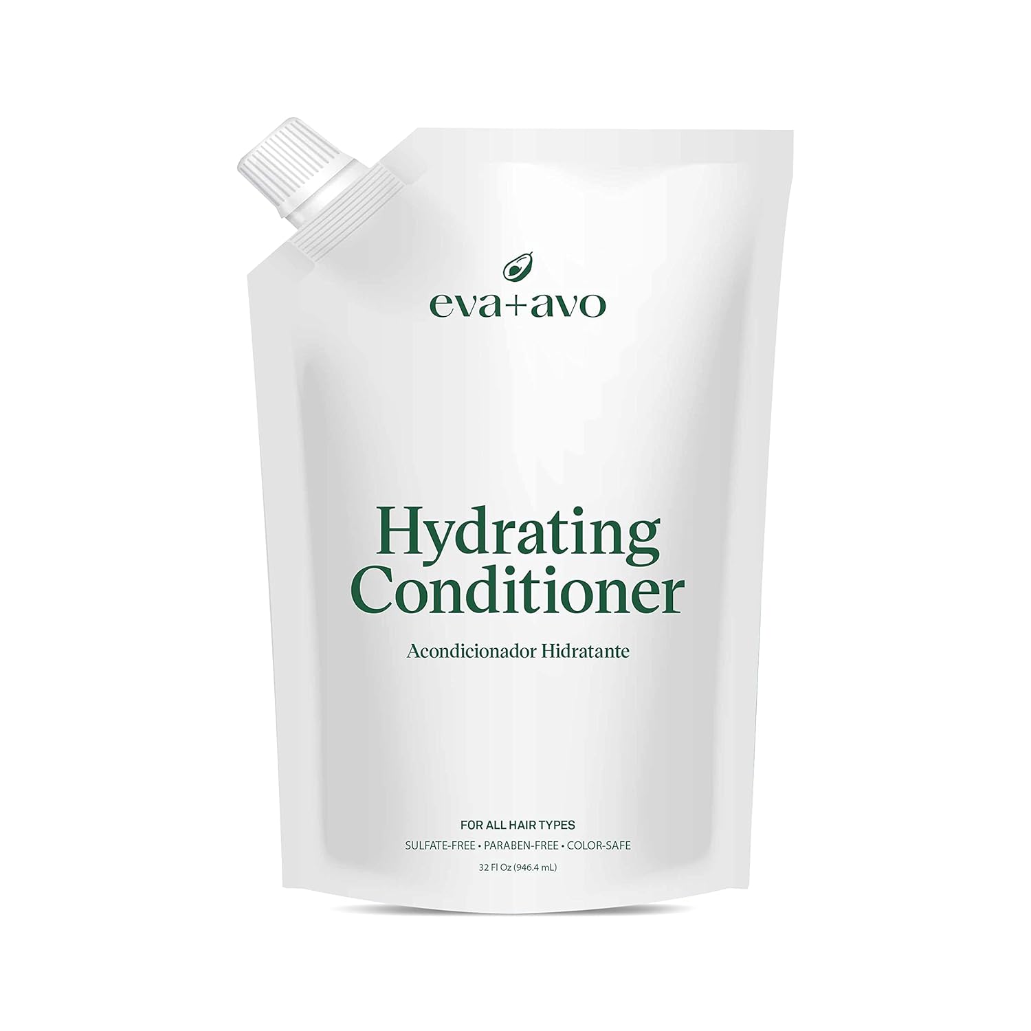 Eva + Avo Acondicionador Hidratante 8 Oz. + 32 Oz. Recarga