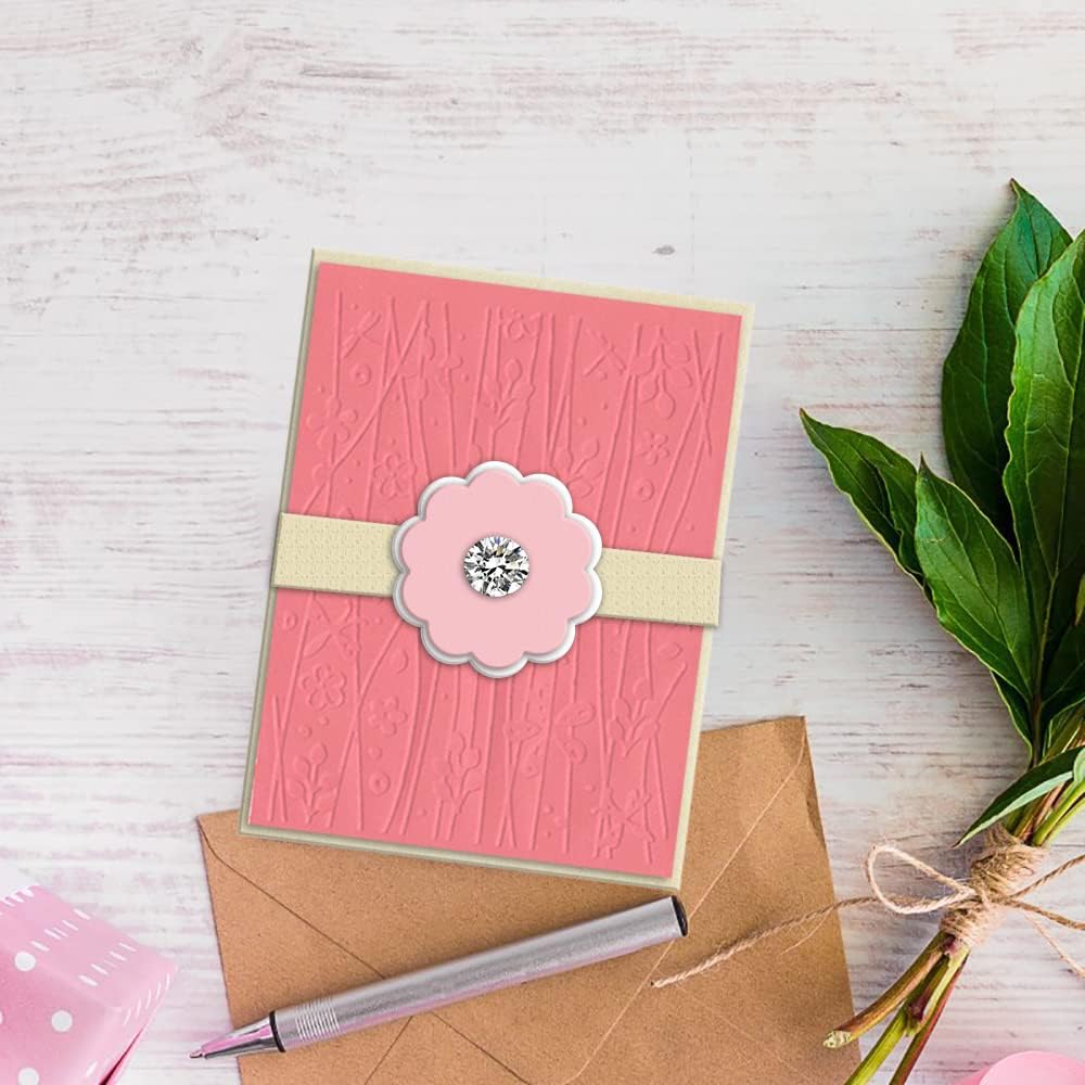 Flores Ramas Carpetas de grabado de plástico para hacer tarjetas Fondo Scrapbooking Plantilla de plástico Álbum de fotos Papel de tarjeta Hecho a