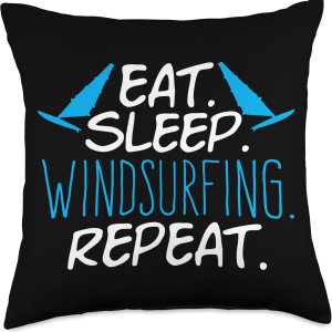 Windsurfer Windsurfing Windsurf Kitesurfing Motifs Eat Sleep Repeat Windsurfer Surfing Throw Pillow, 18×18, Multicolor Windsurfer Windsurfing Windsurf Kitesurfing Motifs Eat Sleep Repeat Windsurfer Surfing Throw Pillow, 18×18, Multicolor