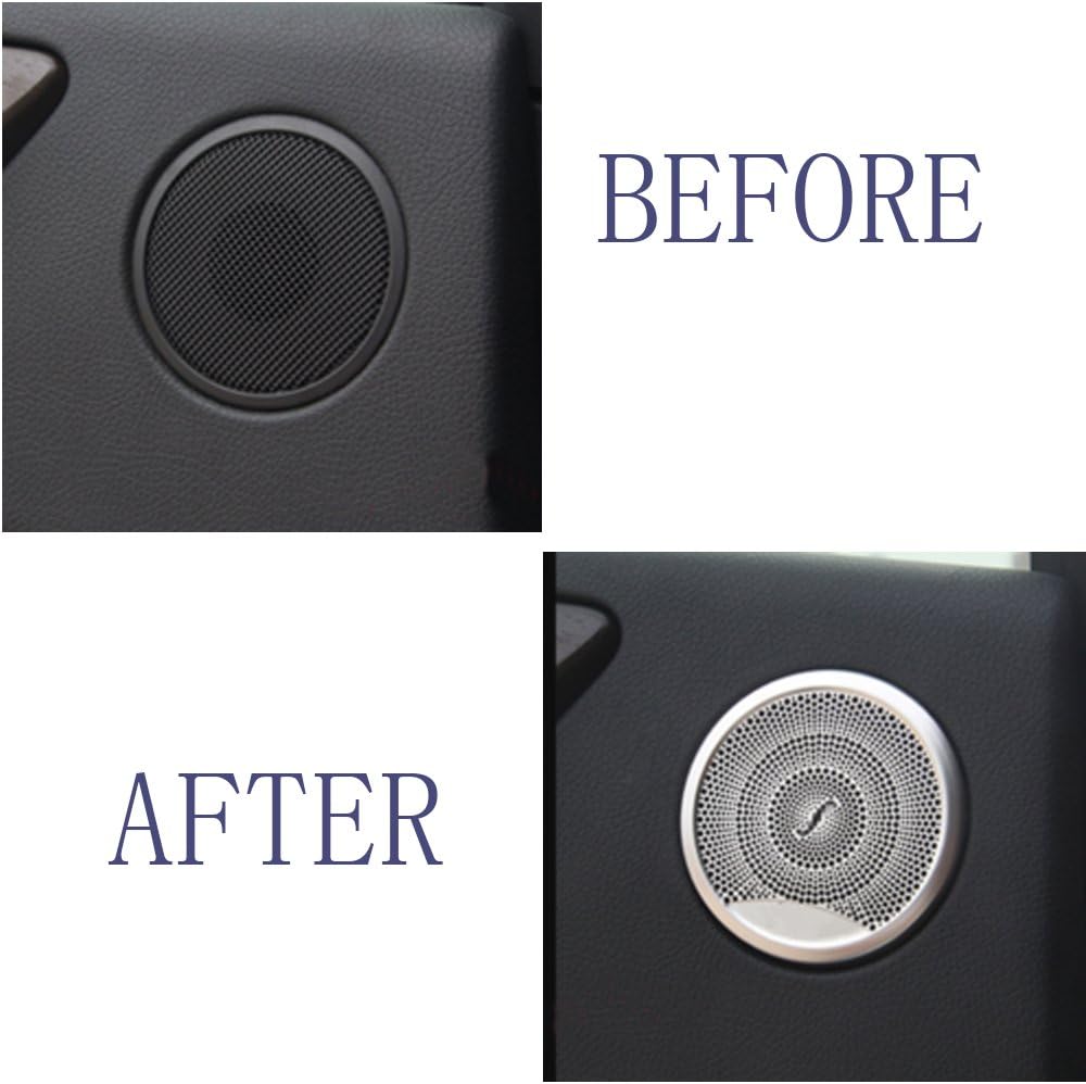 Cubierta para reproductor de audio para altavoz de puerta, compatible con Mercedes W205 Clase C C250 C300 C350 C400 C63, X205 Clase GLC250 GLC300,