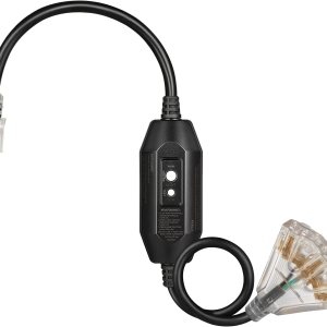 DEWENWILS Cable de extensión GFCI para exteriores de 3 pies, cable de extensión de calibre 123 para múltiples electrodomésticos, cable de DEWENWILS Cable de extensión GFCI para exteriores de 3 pies, cable de extensión de calibre 123 para múltiples electrodomésticos, cable de