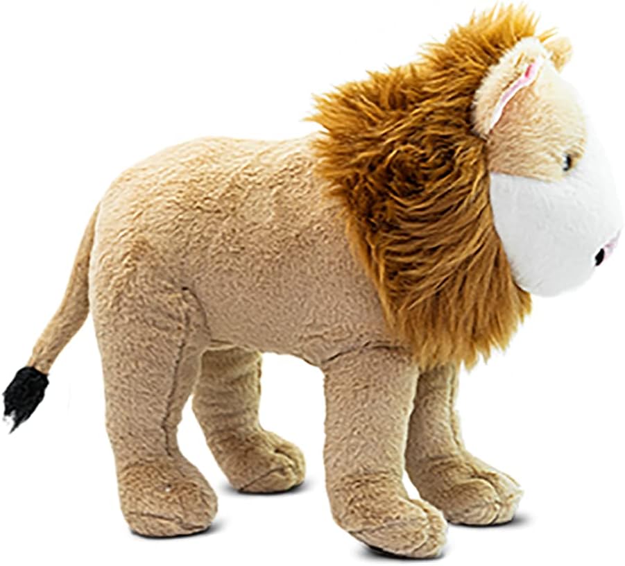 Randimals Juguete de peluche de león con cara de hámster de 15 pulgadas, suave y abrazable, de calidad premium, amigo animal híbrido que fomenta la