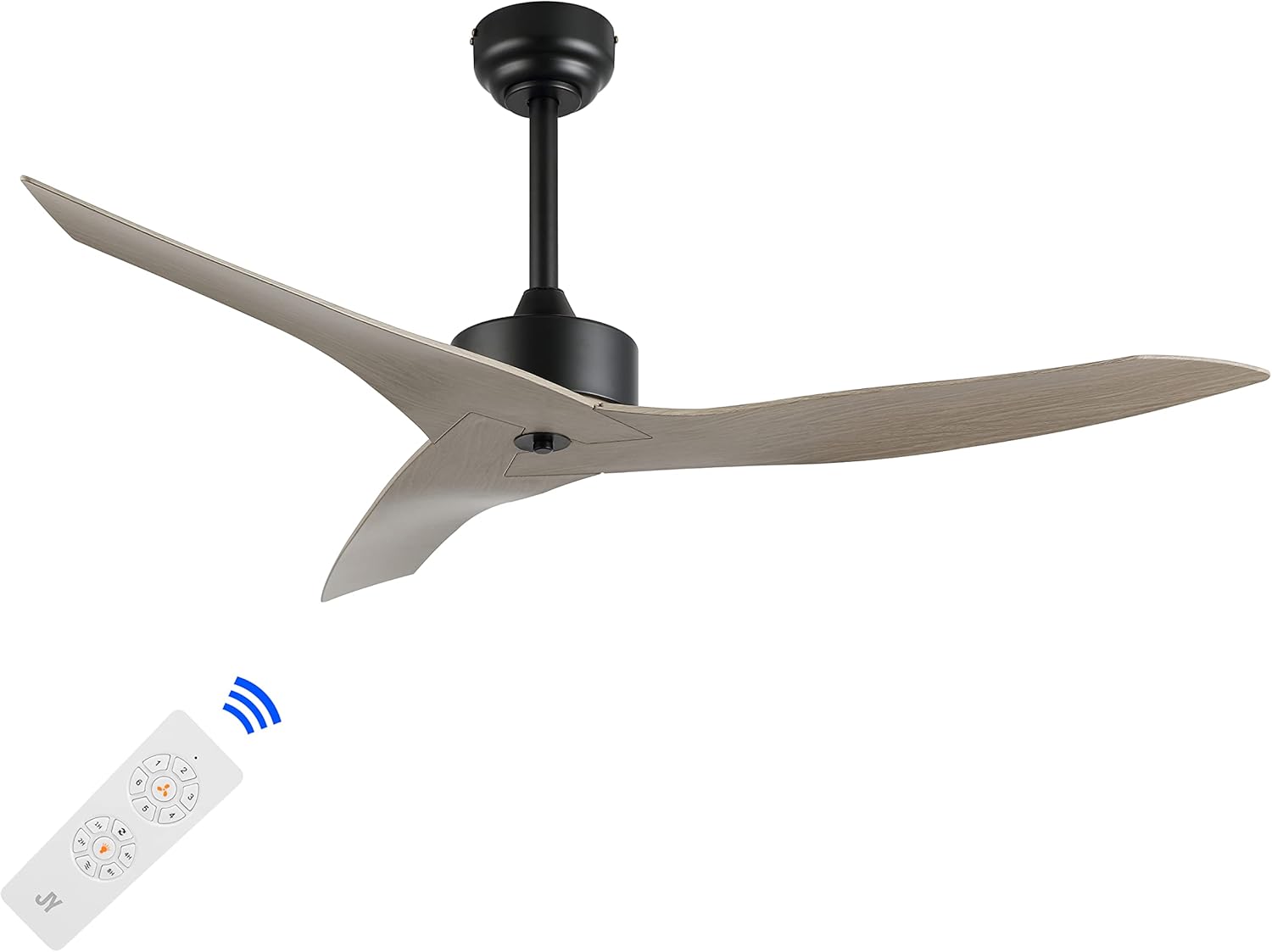 JONATHAN Y JYL9715B Aldrin – Ventilador de techo de 6 velocidades con aplicación móvilcontrol remoto, 50 pulgadas, moderno, contemporáneo,