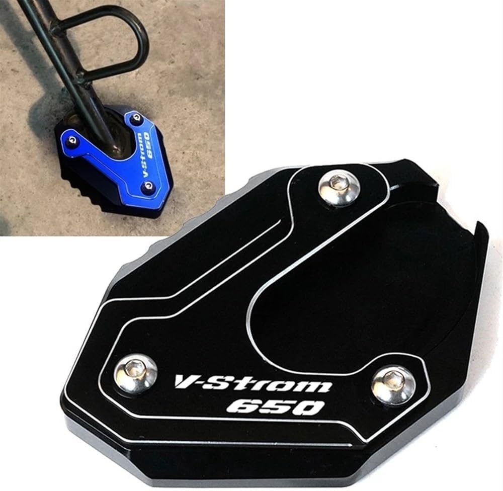 Motorcycle Side Stand pad Motorcycle Kickstand Extension Plate Side Stand Enlarge Pad for Suzuki V-Strom 650 DL650 650XT 2012 2013 2014 2015-2022