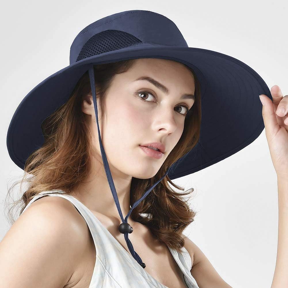 Sombrero de pesca unisex con protección UV UPF 50, sombrero de pescador de ala ancha