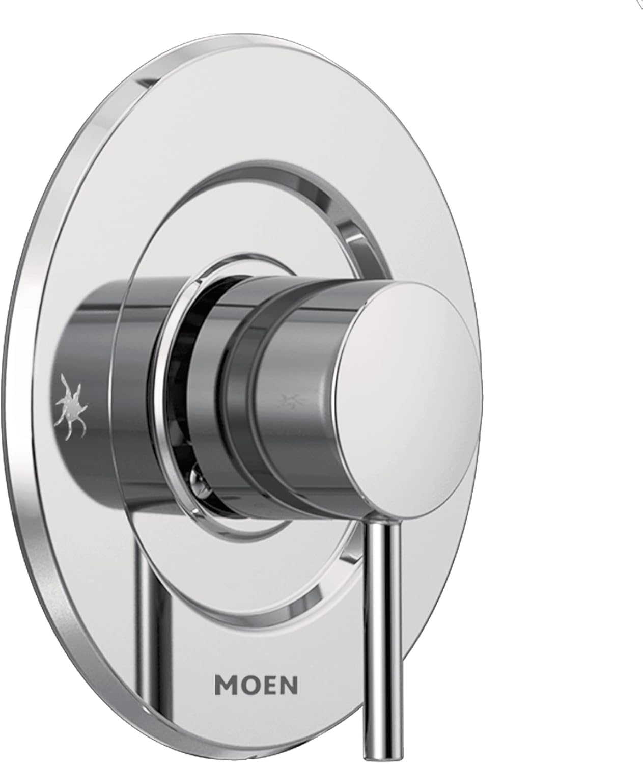 Moen Align T3291 – Manija de palanca de grifo de ducha moderna con control de volumen Moentrol cromado, requiere válvula, T3291