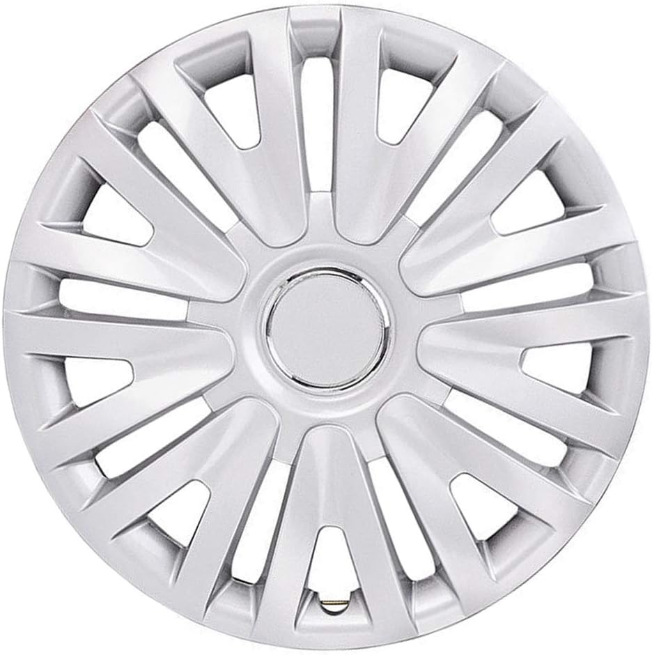 Juego de 4 cubiertas de rueda de radios divididos de 15 pulgadas para Volkswagen Golf 2010-2014 – Plata