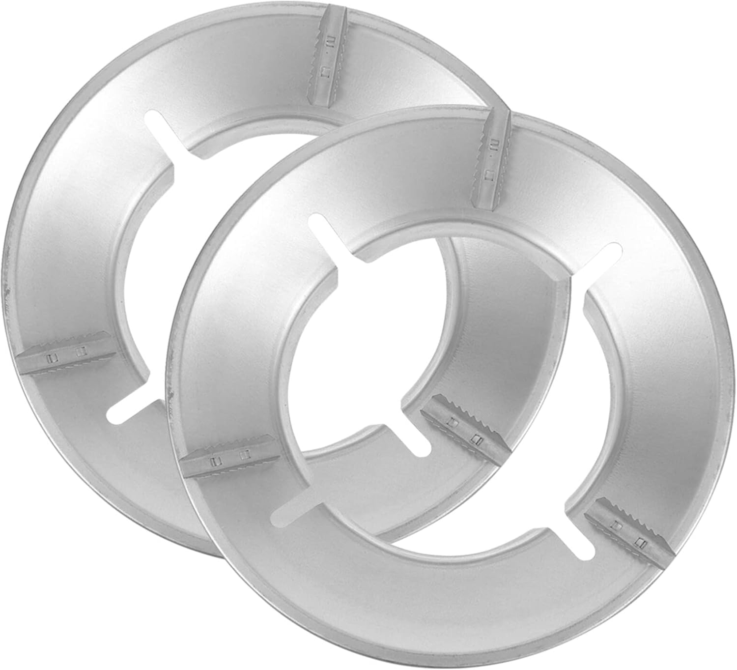 Kichvoe Quemador de inducción, 2 anillos de wok para estufa de gas, estante de wok de acero inoxidable, soporte de wok de fondo redondo, accesorios
