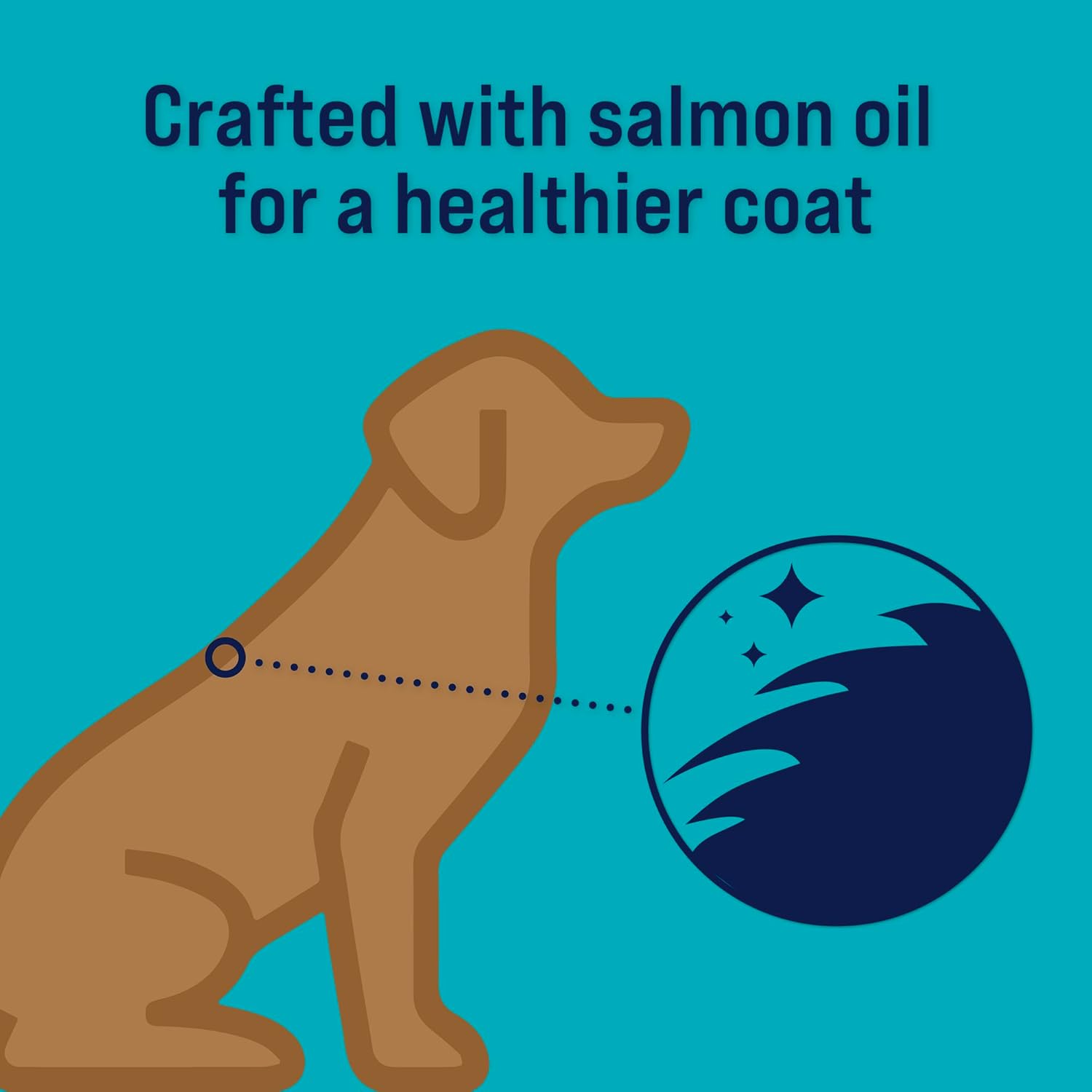 Stewart Golosinas liofilizadas para perros, salmón brillante y batata, hechas con Omega 3 y aceite de salmón, sin granos, bolsa resellable de 4