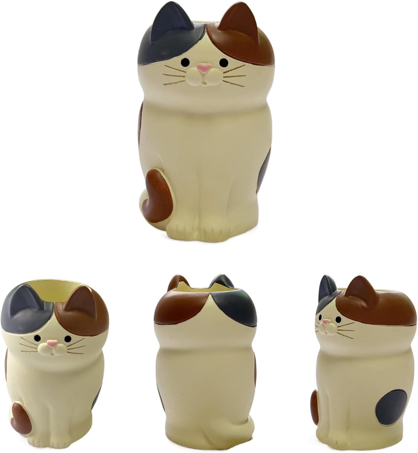 Lindo soporte para lápices de bolígrafo pequeño, de resina kawaii, gato, perro, dinosaurio, conejo, animal, clip de papel, cepillo de dientes, mini