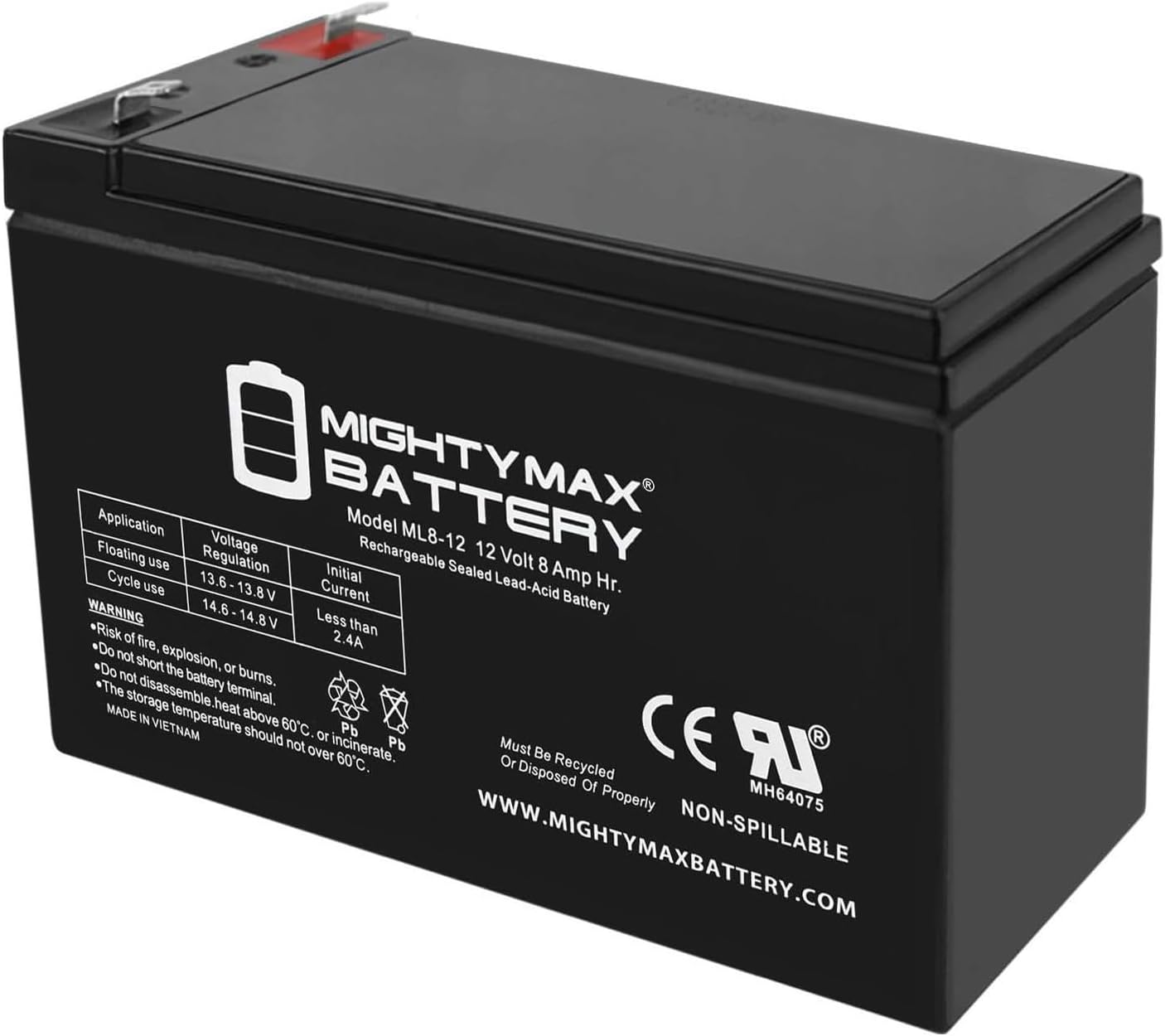 Mighty Max Battery La batería SLA de 12V 8Ah reemplaza el sistema PA Samson Expedition XP106