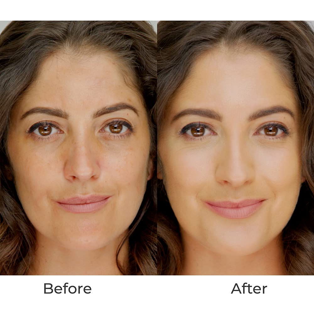 LUMINESS Legend – Sistema de aerógrafo de maquillaje y kit de base de 4 piezas, tono bronceado  Aplicación rápida, fácil y duradera  Incluye (2)