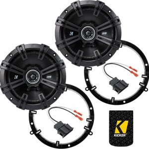 KICKER Altavoces de 6.5 pulgadas para Volkswagen JettaJetta GLI 2003-2015 Kit de actualización – Par de DS Series con adaptadores y arnés, coaxial 6 KICKER Altavoces de 6.5 pulgadas para Volkswagen JettaJetta GLI 2003-2015 Kit de actualización – Par de DS Series con adaptadores y arnés, coaxial 6