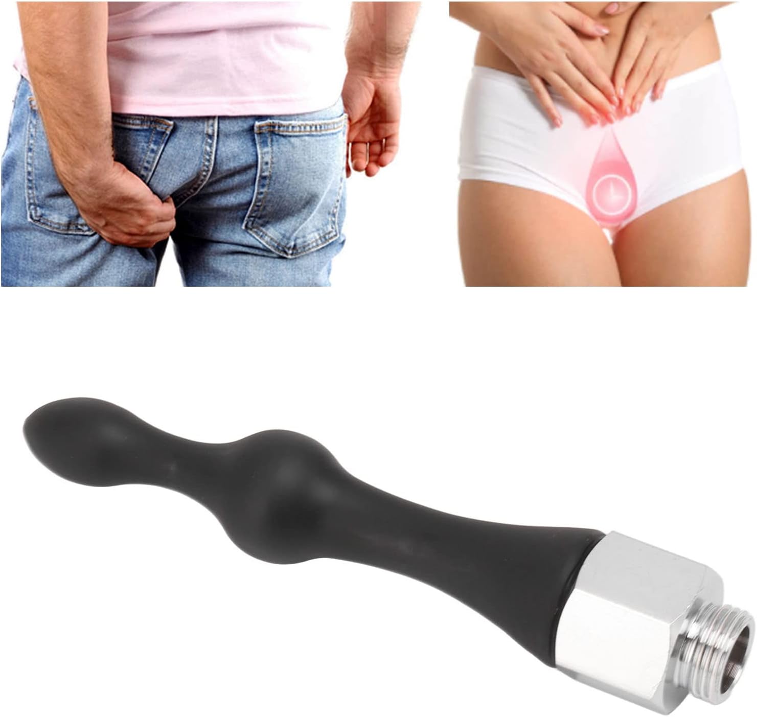 Limpiador de enema anal de silicona, limpiador de ducha anal, limpiador de enema de intestino trasero de silicona suave, limpiador de enema anal