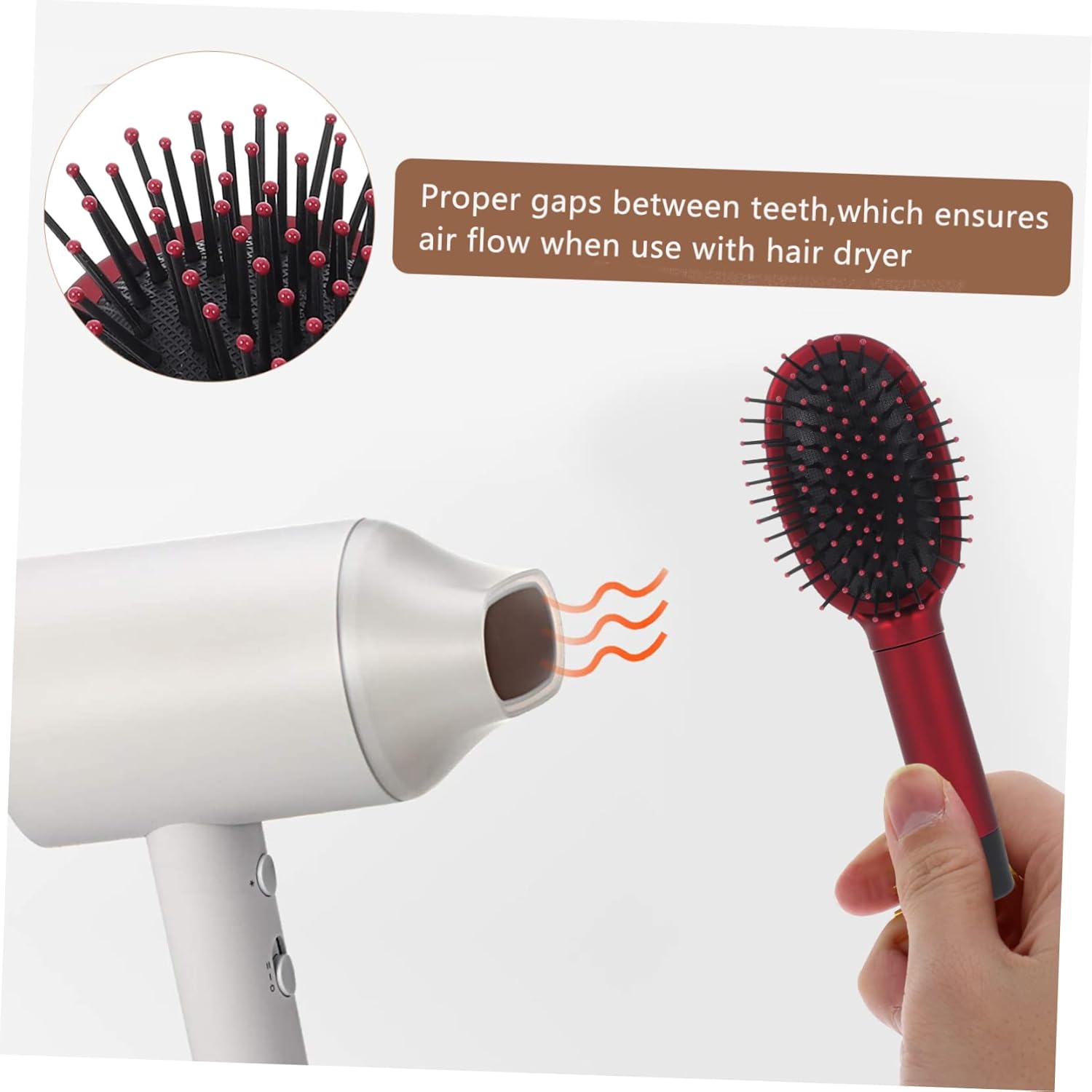 Beavorty Caja de almacenamiento de 2 piezas, peine de rodillo, peines para el cabello para mujeres, contenedor secreto seguro para efectivo oculto,