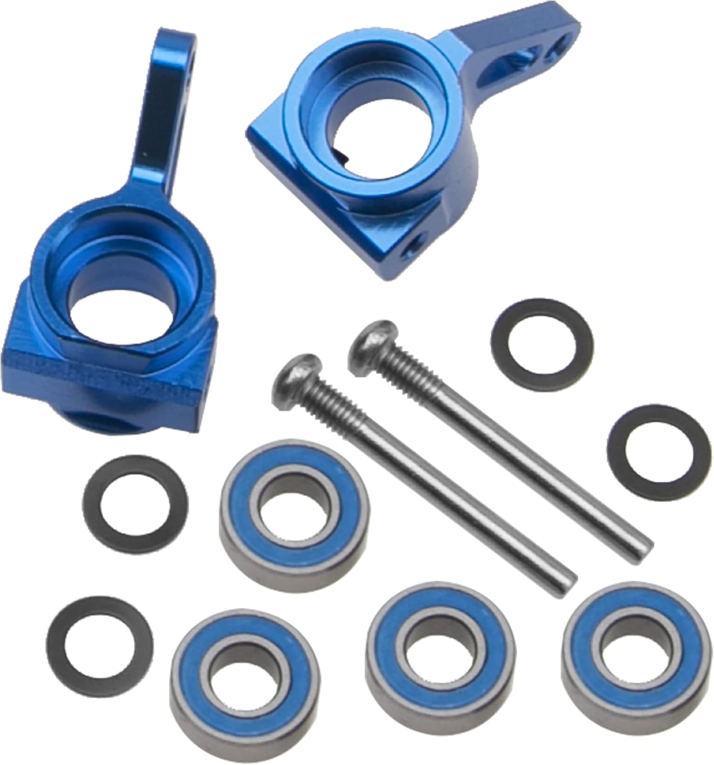 Bloques portadores de aluminio para nudillos delanteros compatibles con 110 Traxxas Slash 2WD Rustler Stampede Bandit RC Car, reemplazo de 3736
